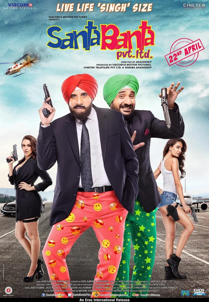 Poster van Santa Banta Pvt Ltd