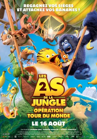 Affiche Les As de la jungle 2 : Opération tour du monde