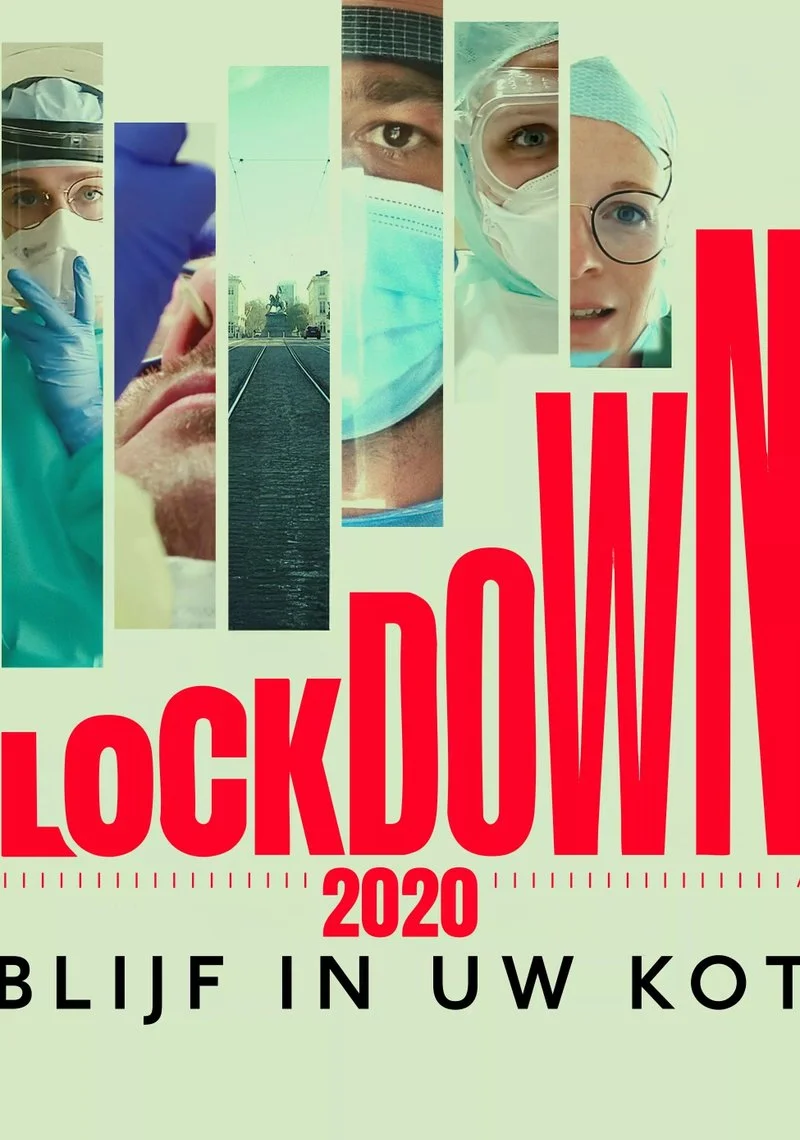Poster van Lockdown 2020 - Blijf in uw kot!