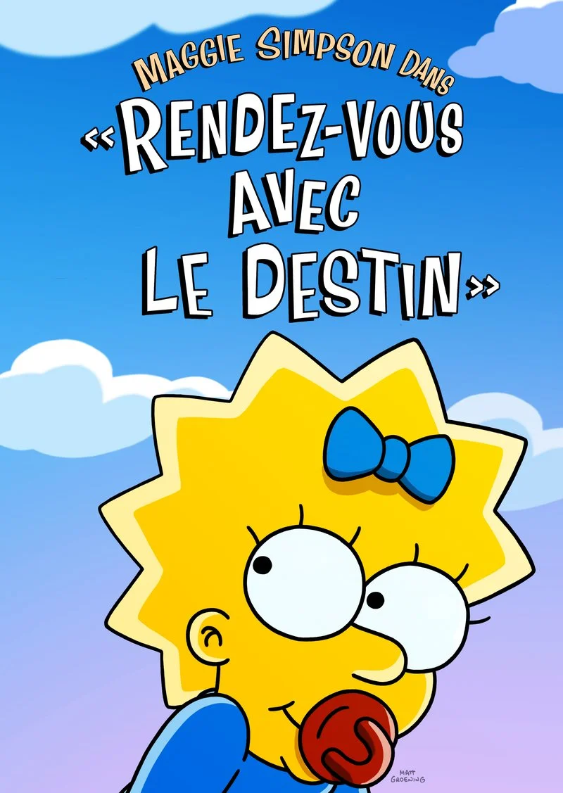 Affiche de Maggie Simpson dans « Rendez-vous avec le destin »