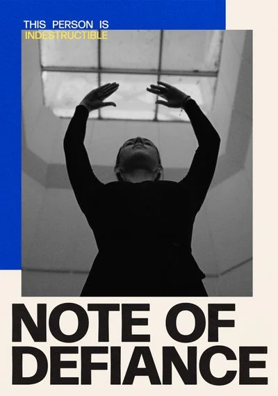 Poster Note Of Defiance