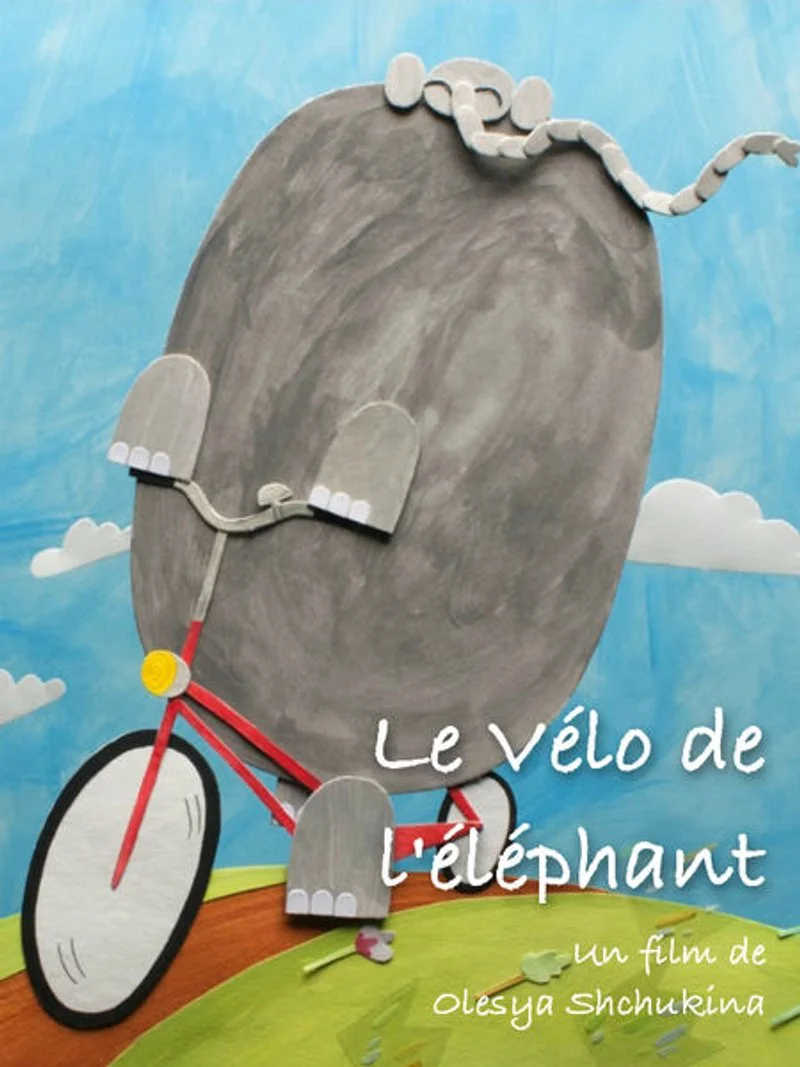 Poster van De fiets van de olifant