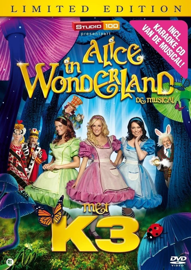 Poster van K3 - Alice In Wonderland