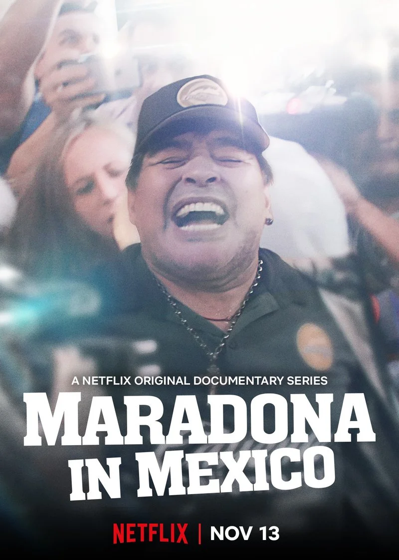Poster van Maradona in Mexico
