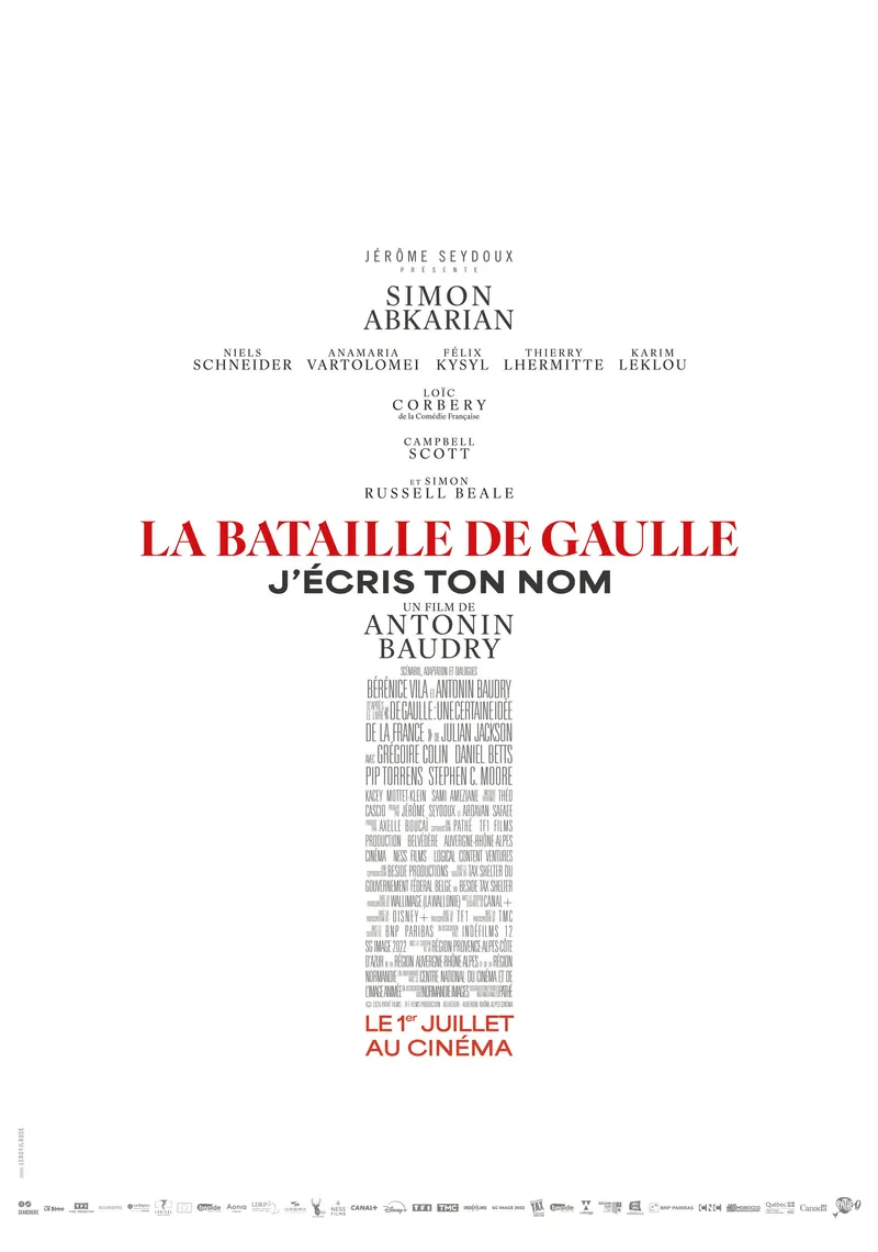 Affiche de La Bataille de Gaulle : J’écris ton nom