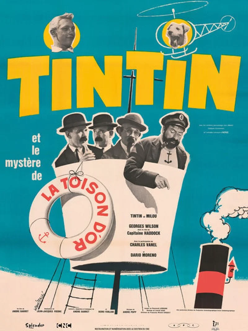 Affiche de Kuifje en het geheim van het Gulden Vlies