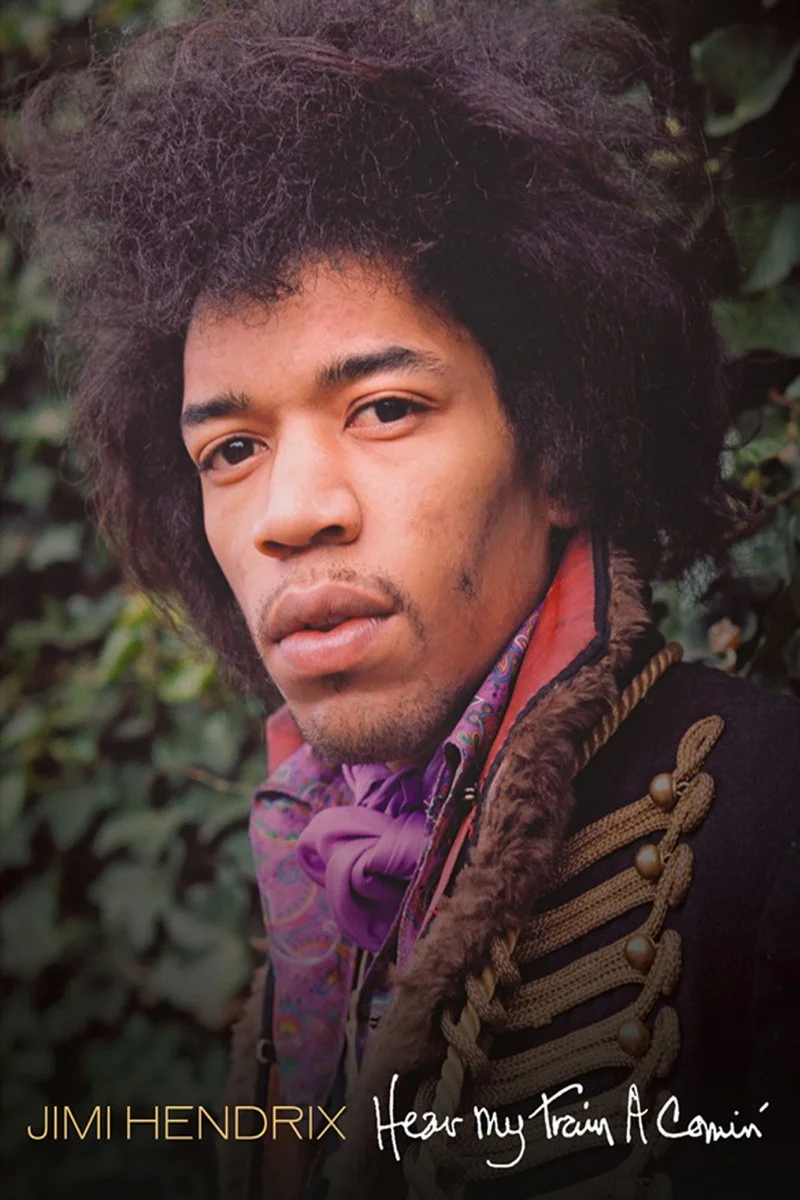 Affiche de Jimi Hendrix "Hear my train a comin"