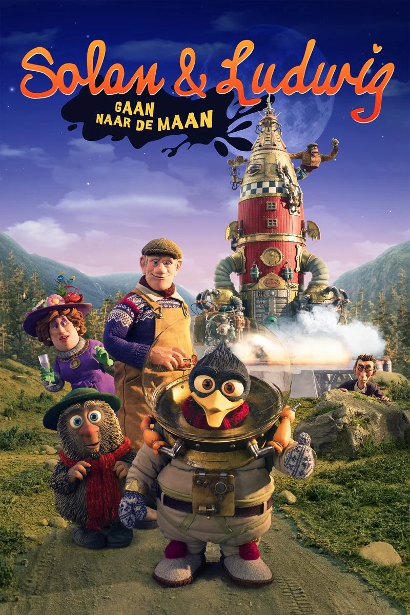 Poster van Solan & Ludwig gaan naar de Maan