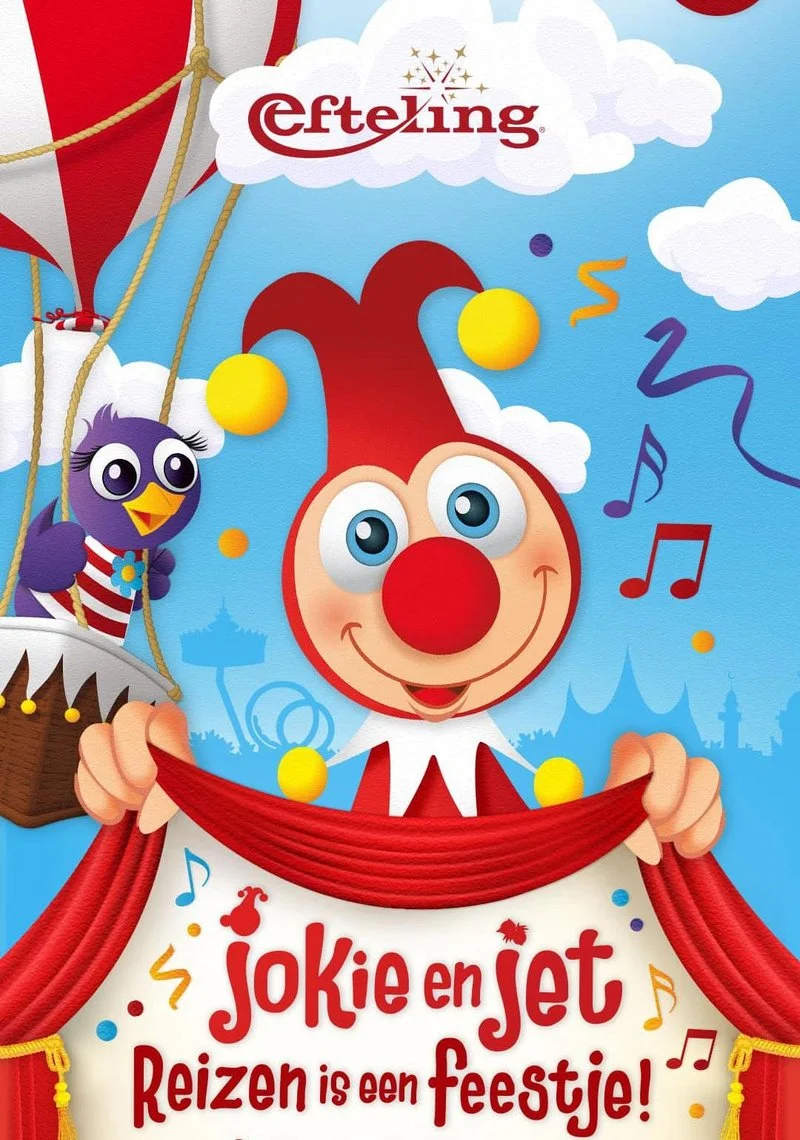Poster van Jokie en Jet - Reizen is een feestje!