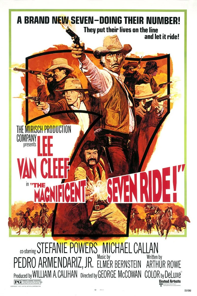 Poster van La chevauchée des sept mercenaires