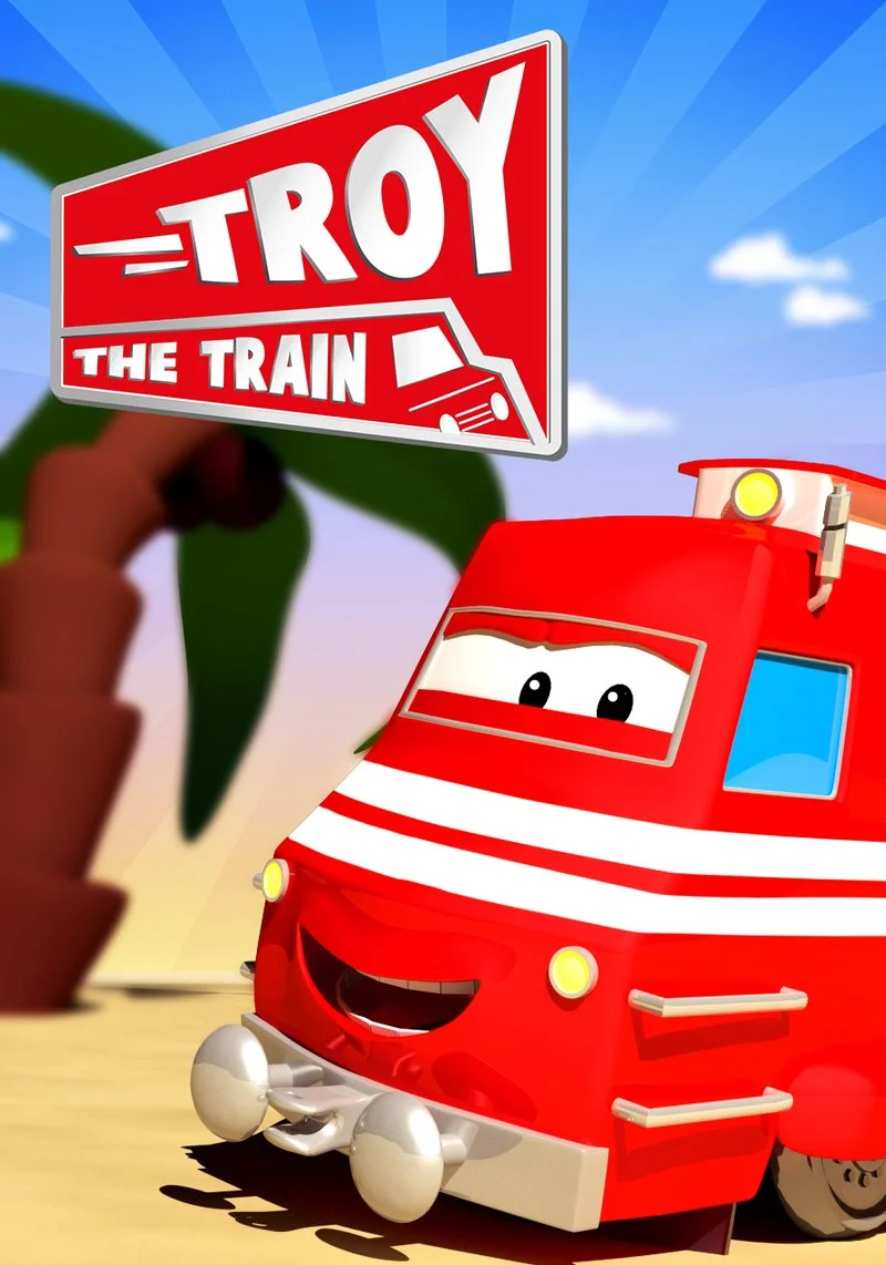 Poster van Troy the Train of Car City