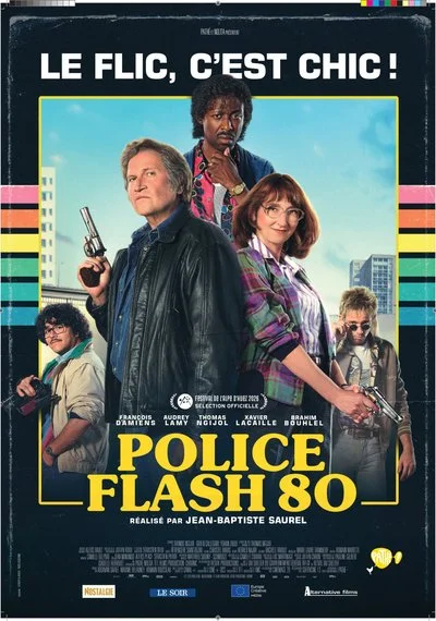Poster police flash 80