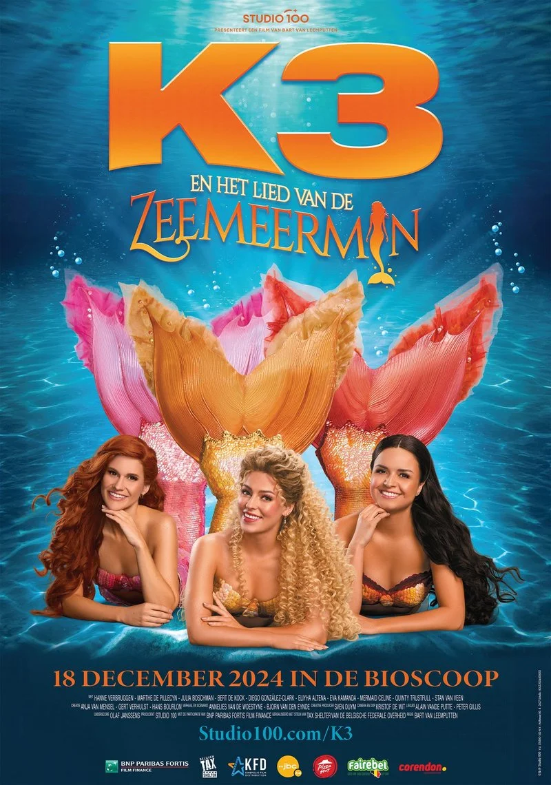Poster van K3 en Het Lied van de Zeemeermin
