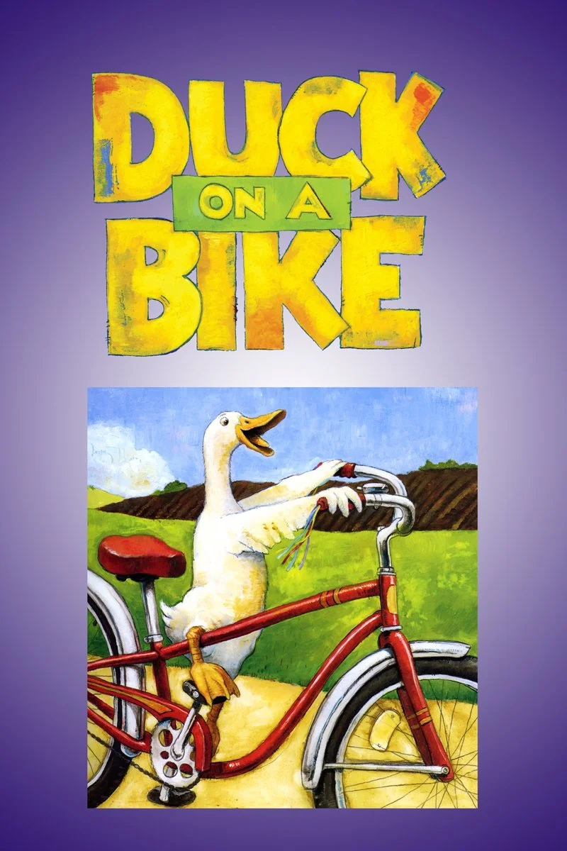 Poster van Duck on a Bike