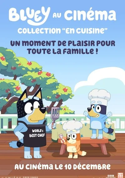 Affiche Bluey au cinéma : Collection “En Cuisine”