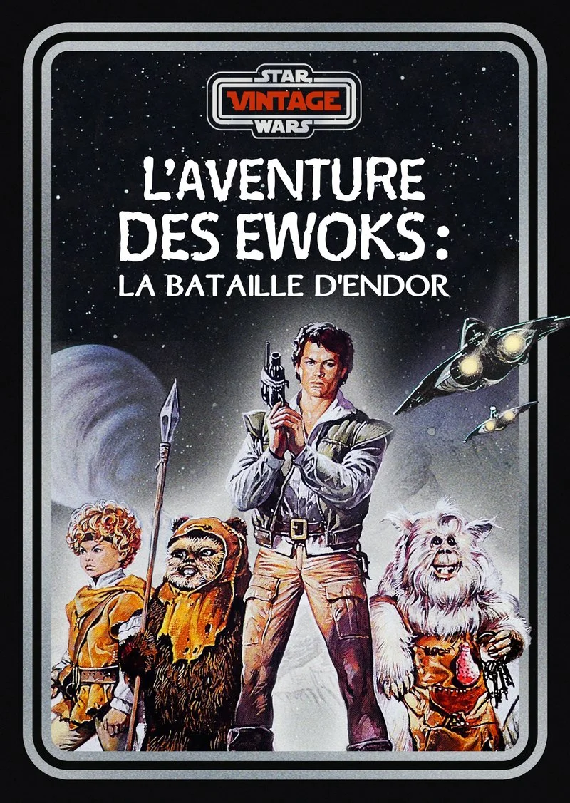 Affiche de Star Wars Vintage : Ewoks : La bataille d'Endor