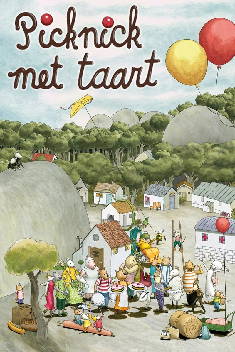 Poster van Picknick met Taart