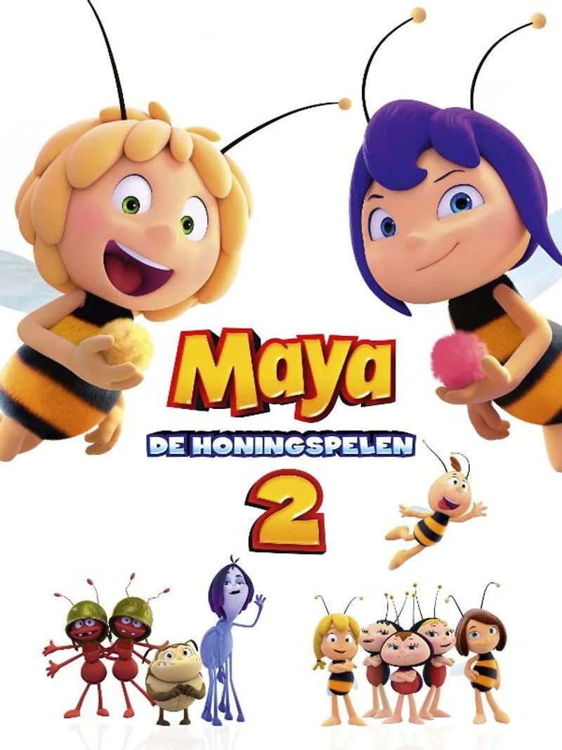 Poster van Maya de Bij: de honingspelen
