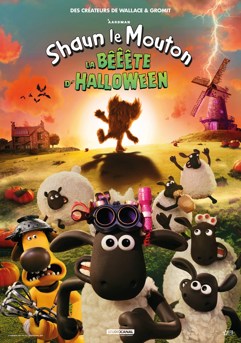 Affiche de Shaun le mouton : la bêêête d'Halloween