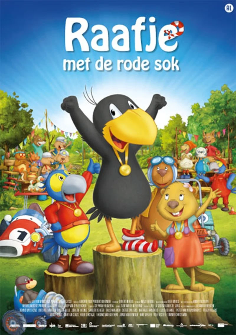 Affiche de Raafje met de rode sok