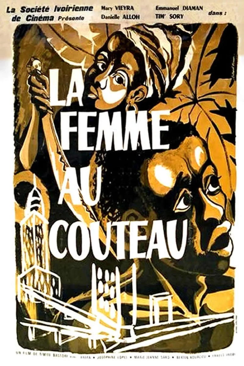 Poster van La Femme au couteau