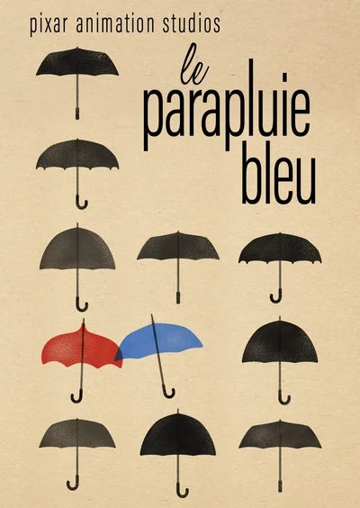 Affiche Le Parapluie Bleu