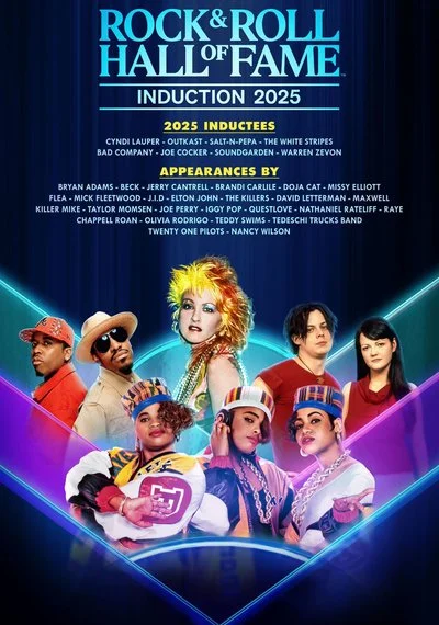 Poster 2025 Rock & Roll Hall of Fame Induction Ceremony