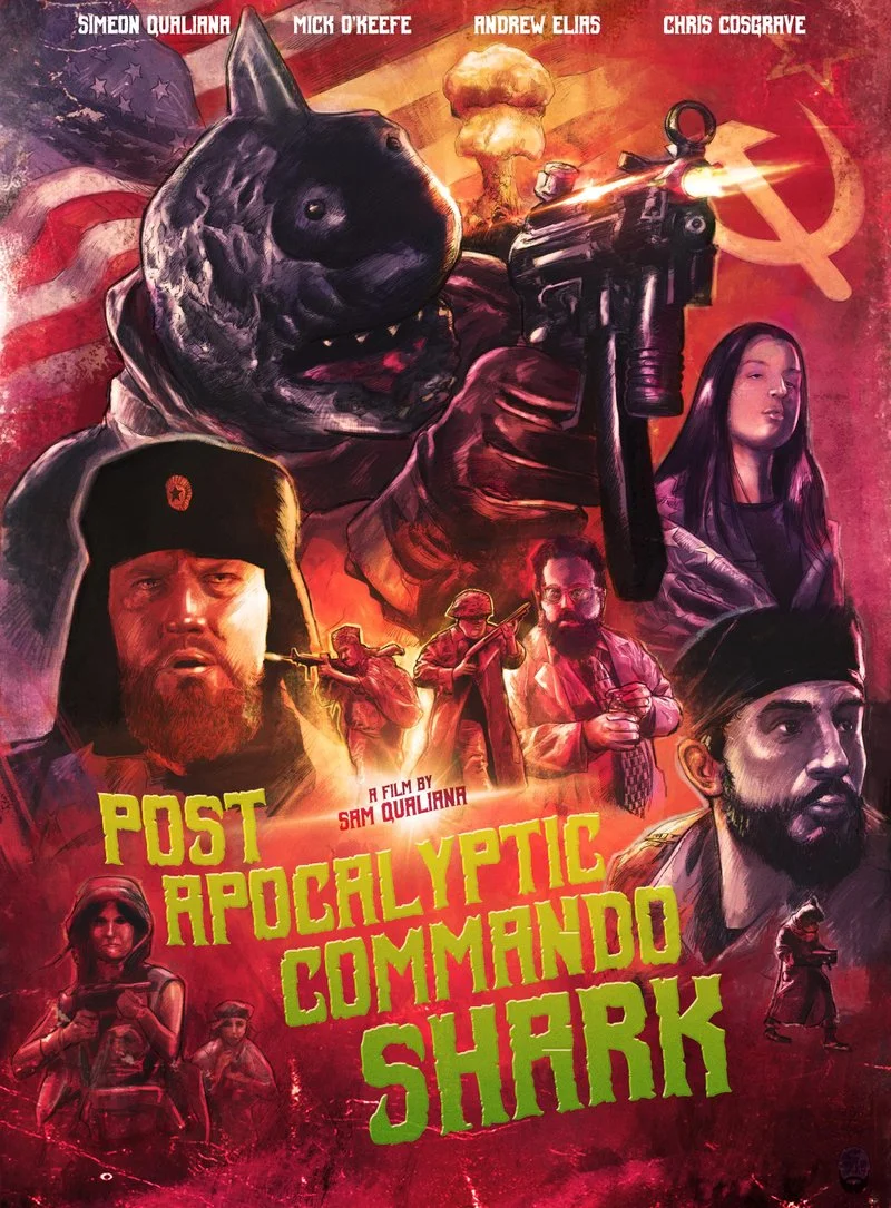 Poster van Post Apocalyptic Commando Shark