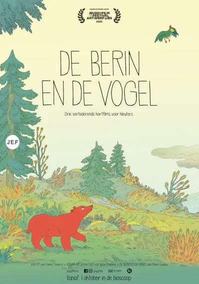 Poster De berin en de vogel