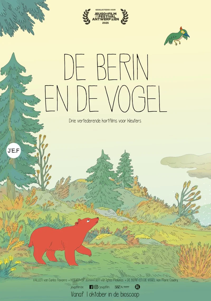 Poster van De berin en de vogel