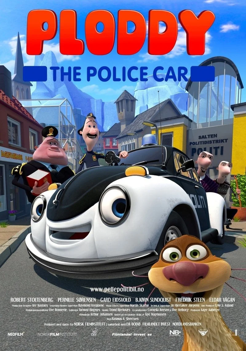 Poster van Pelle de politiewagen rijdt weer