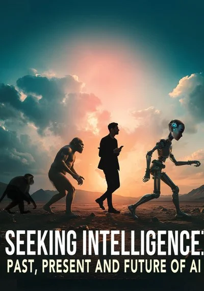 Poster Seeking Intelligence: Past, Present and Future of AI