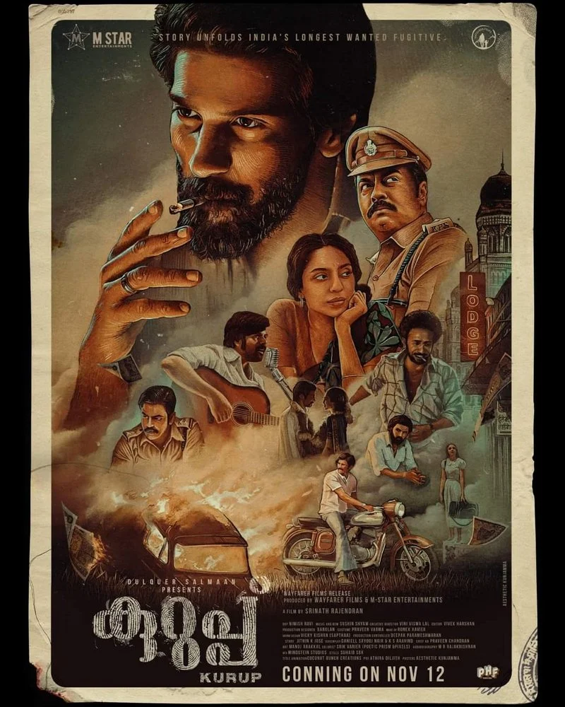 Poster van Kurup (Malayalam)