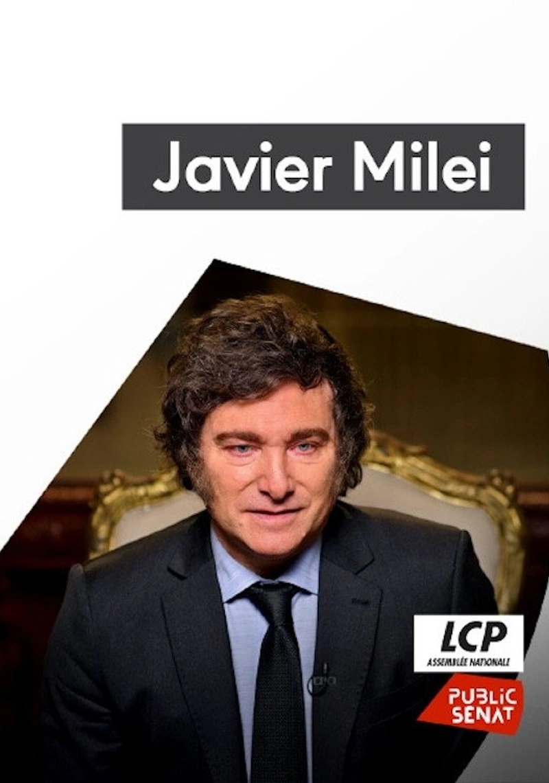 Affiche de Javier Milei, le président à la tronçonneuse