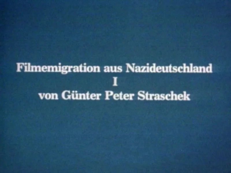 Affiche de Filmemigration aus Nazideutschland