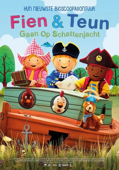 Poster Fien en Teun gaan op schattenjacht