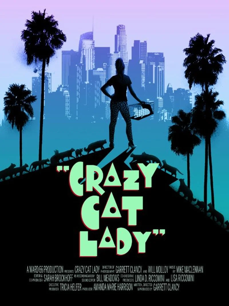 Poster van Crazy Cat Lady