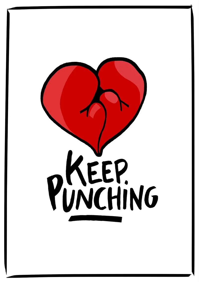 Poster van Keep Punching