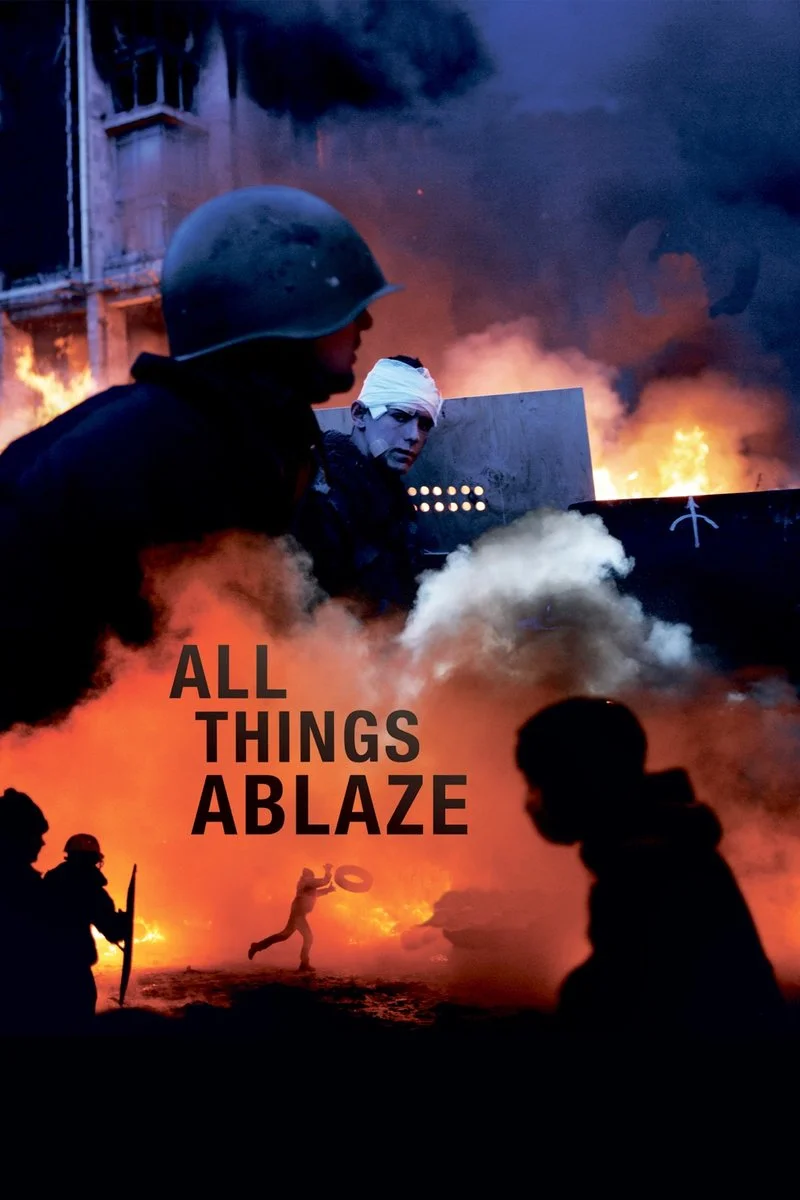 Affiche de Kiev en feu - Maïdan se soulève