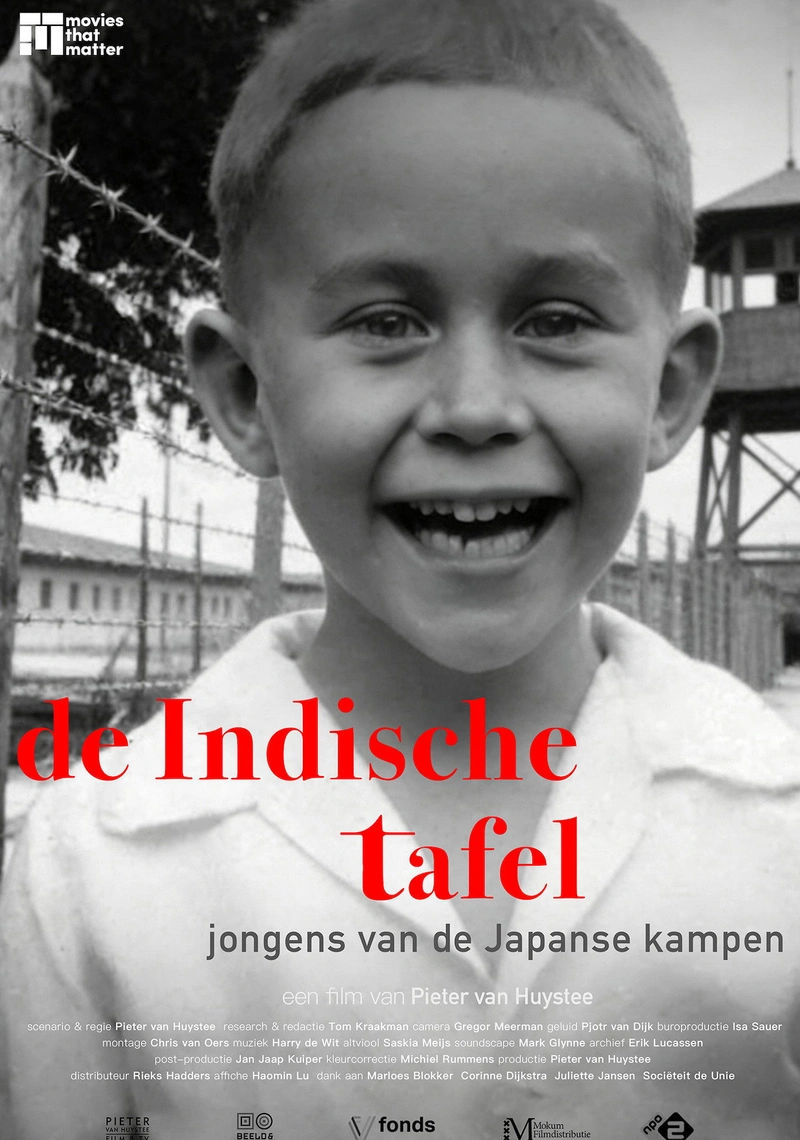 Poster van De Indische tafel, jongens van de Japanse kampen