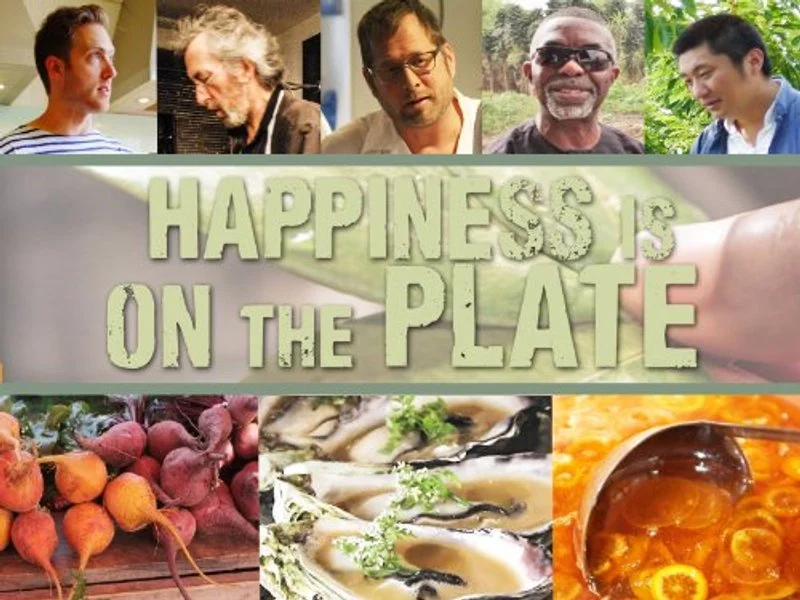 Poster van Happiness is on the Plate