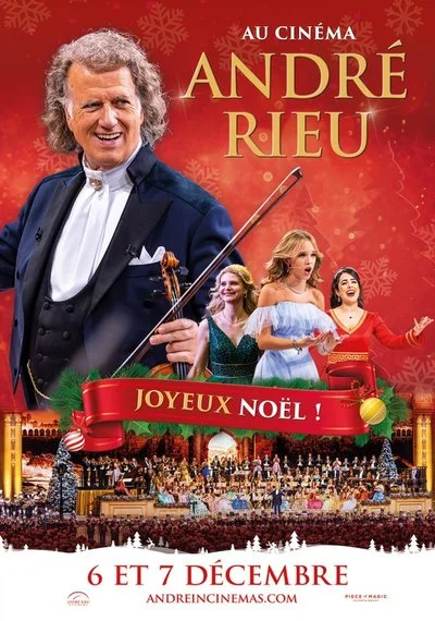 Affiche Concert de Noël 2025 d'André Rieu : Joyeux Noël !