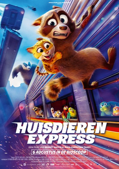 Poster Pets on a Train