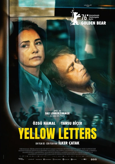 Poster Yellow Letters
