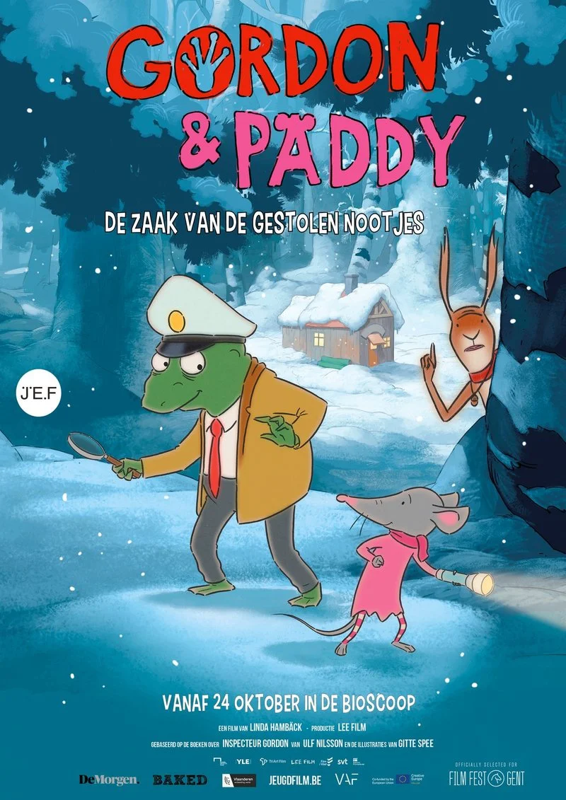 Poster van Gordon & Paddy: de zaak van de gestolen nootjes