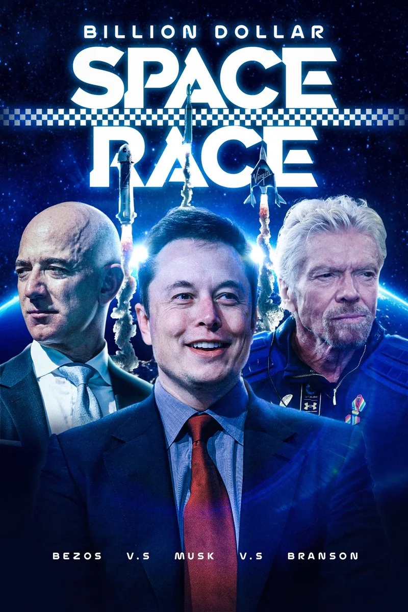 Poster van Billion Dollar Space Race: Bezos Vs Musk Vs Branson