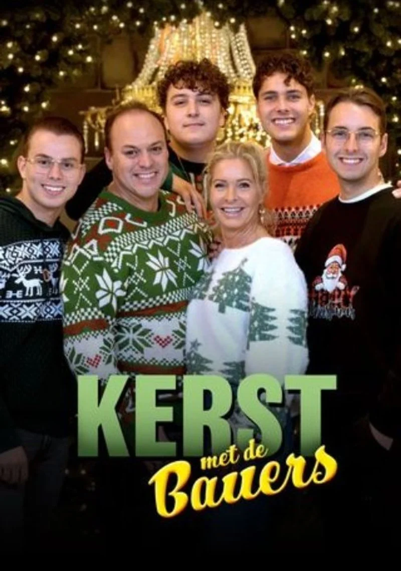 Poster van Kerst met De Bauers