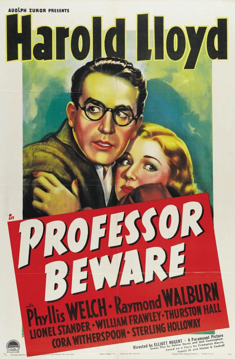 Poster van Professor Beware