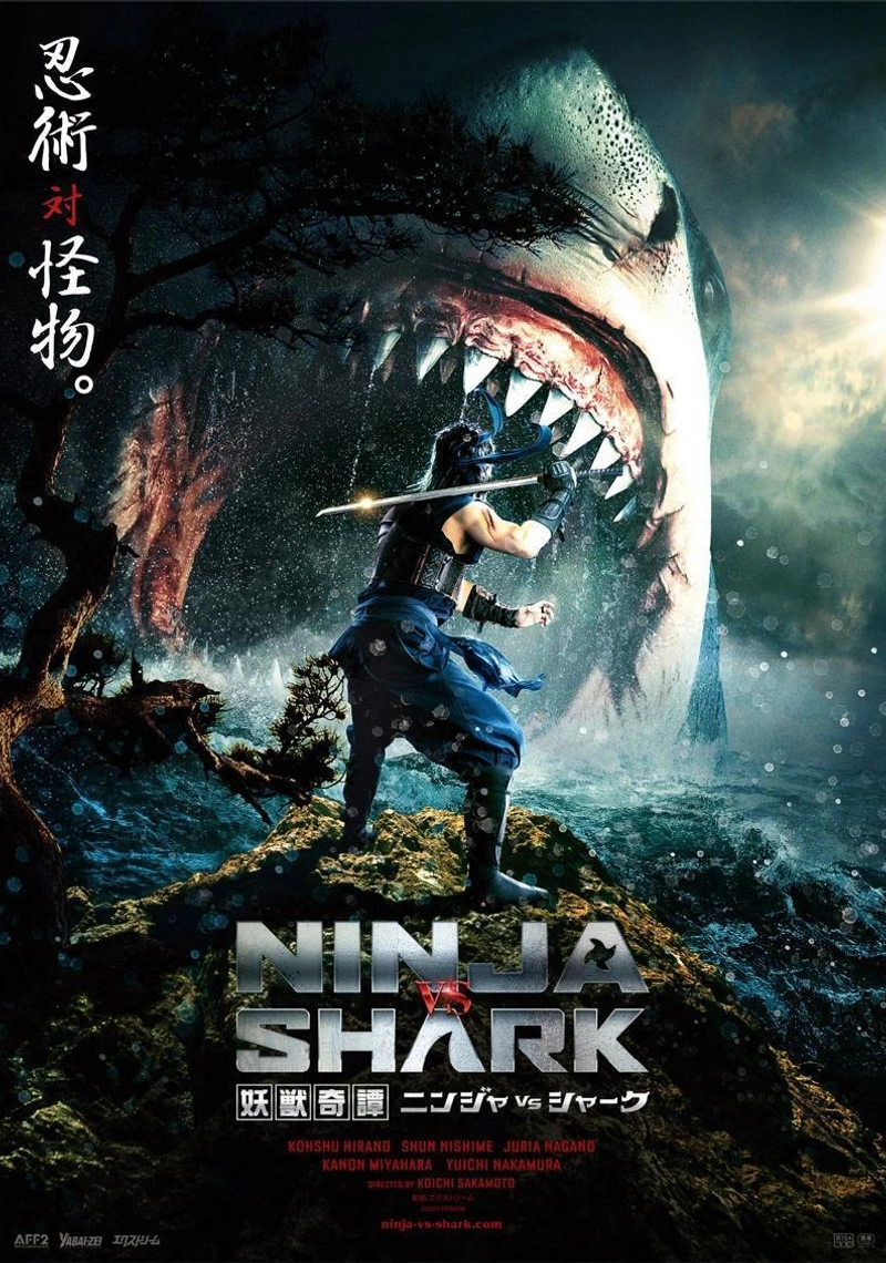 Poster van Ninja vs Shark
