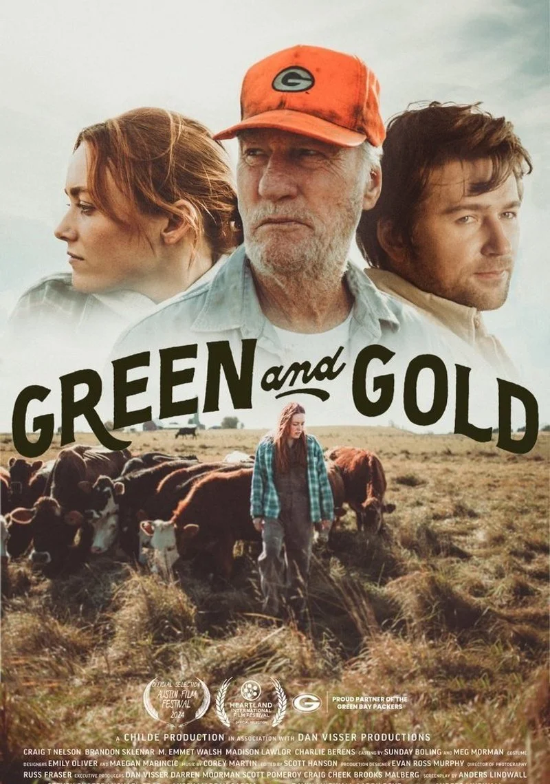 Poster van Green and Gold